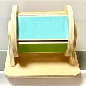 Spinning Rainbow Montessori Wooden Toy 5-6 months rattles sensory